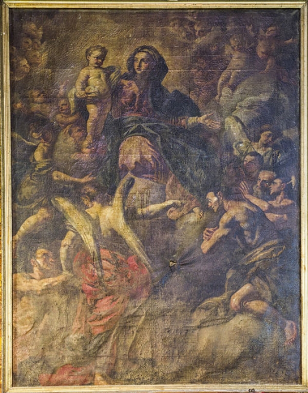 Vico - La Madonna del Suffragio in restauro:  unopera del Tomajoli?