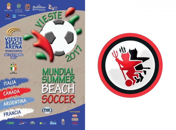 Vieste - Dirigenti e mister del Foggia Calcio al mondiale di beach soccer