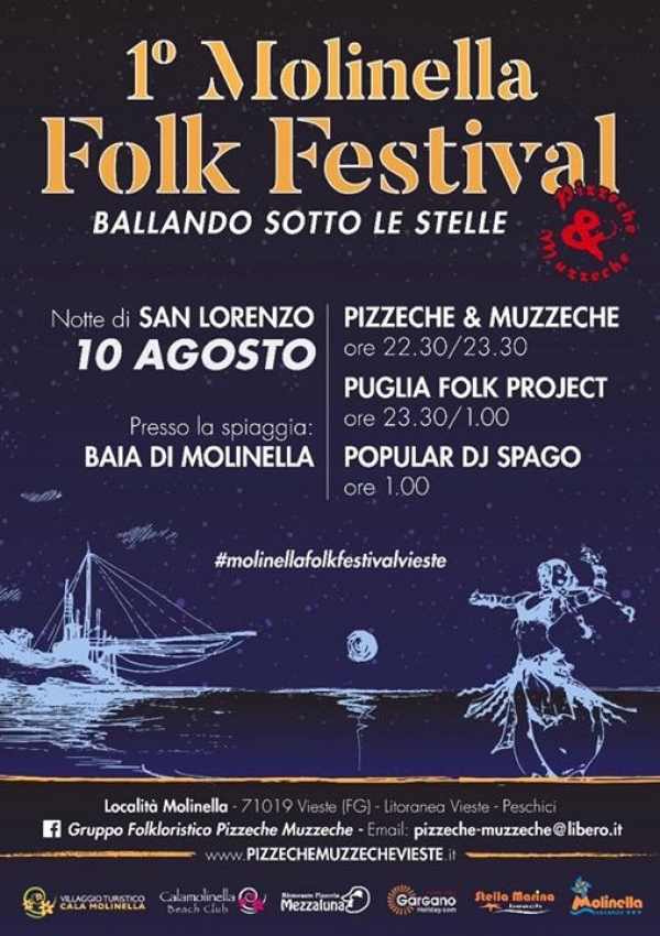 Vieste/ Pronta la 1 edizione del Molinella Folk Festival.