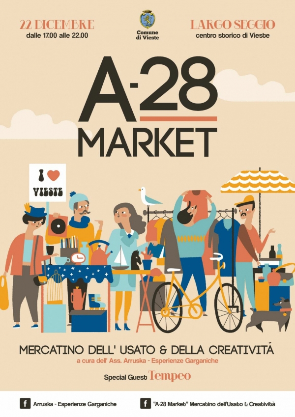 Vieste/ Domani in Largo Seggio la prima edizione di A-28 Market.