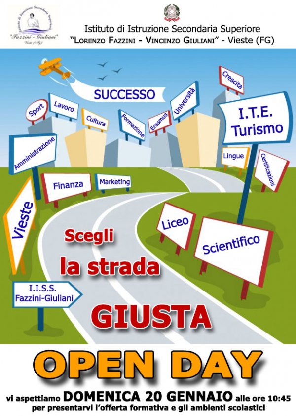 Domenica mattina Open day al "Fazzini-Giuliani" di Vieste