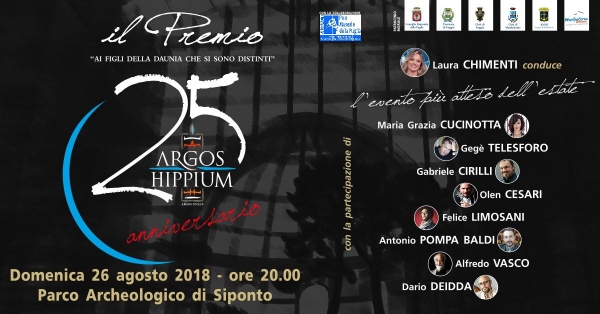 Manfredonia/ Premio Argos Hippium, Maria Grazia Cucinotta madrina della XXV edizione